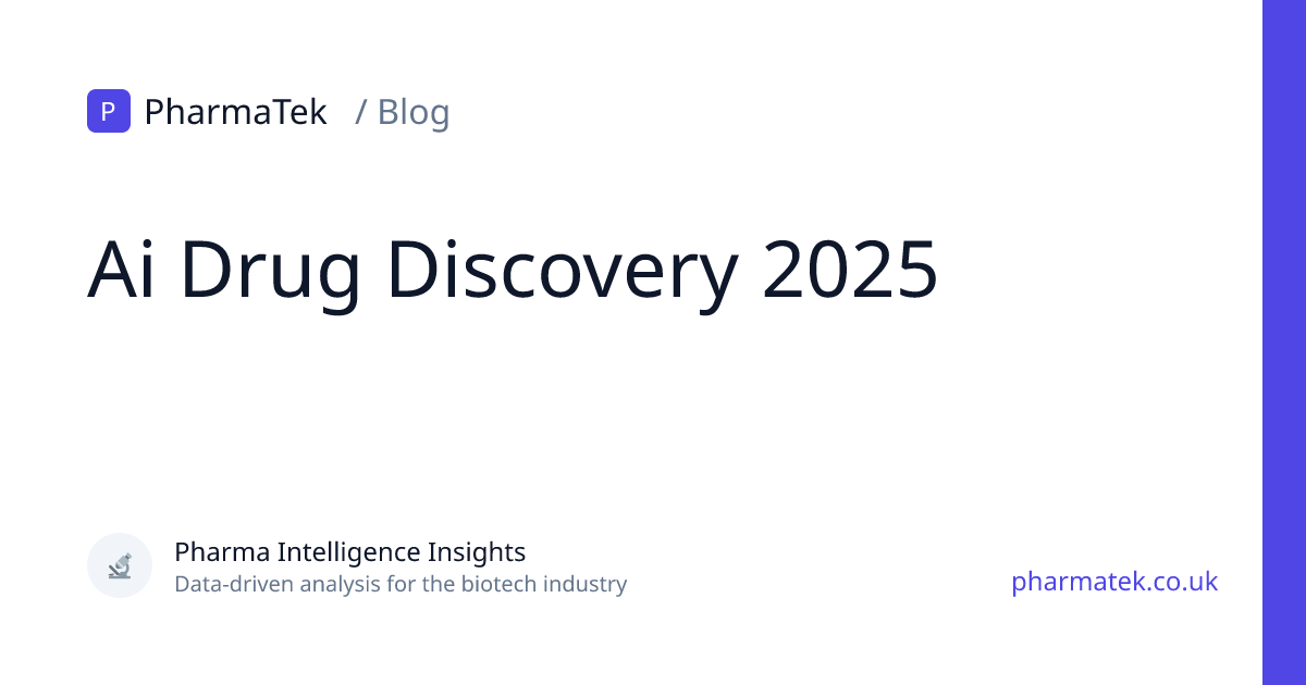 AI in Drug Discovery: From Hype to Clinical Reality in 2025 | PharmaTek ...